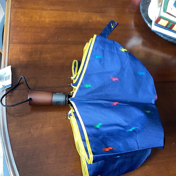 NWT polo ralph Lauren umbrella in pony color in blue 12 inches lengths - Picture 9 of 12